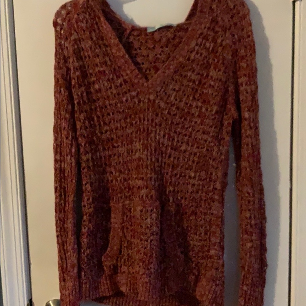 Long sleeve sweater hoodie